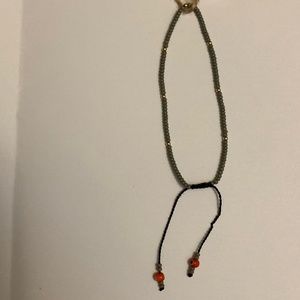 Gray Beaded Mal de Ojo Bracelet